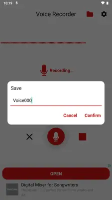 Voice Recorder android App screenshot 1