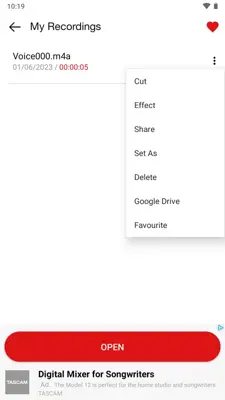 Voice Recorder android App screenshot 3